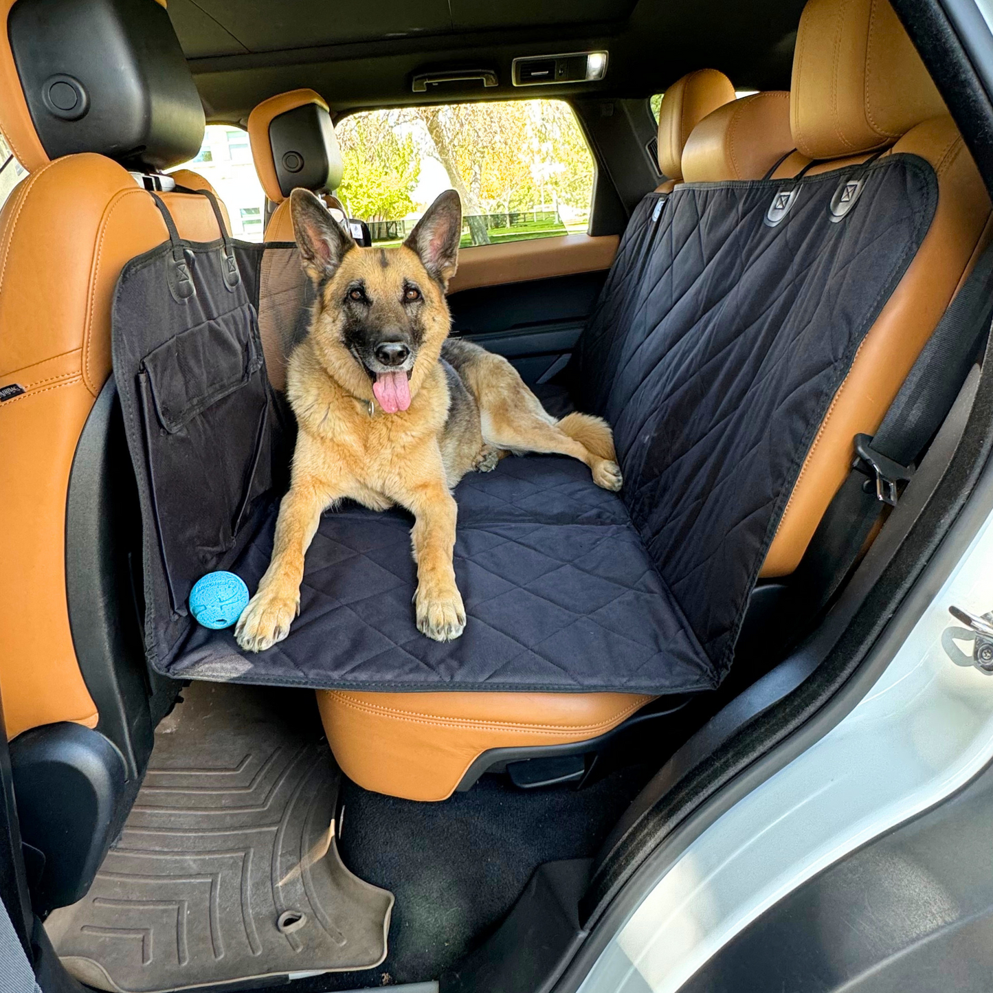 Backseat Extender for Dogs - Standard Black - No Door Covers