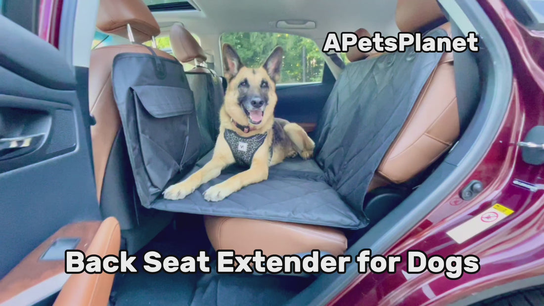Backseat Extender for Dogs - Standard Black - No Door Covers