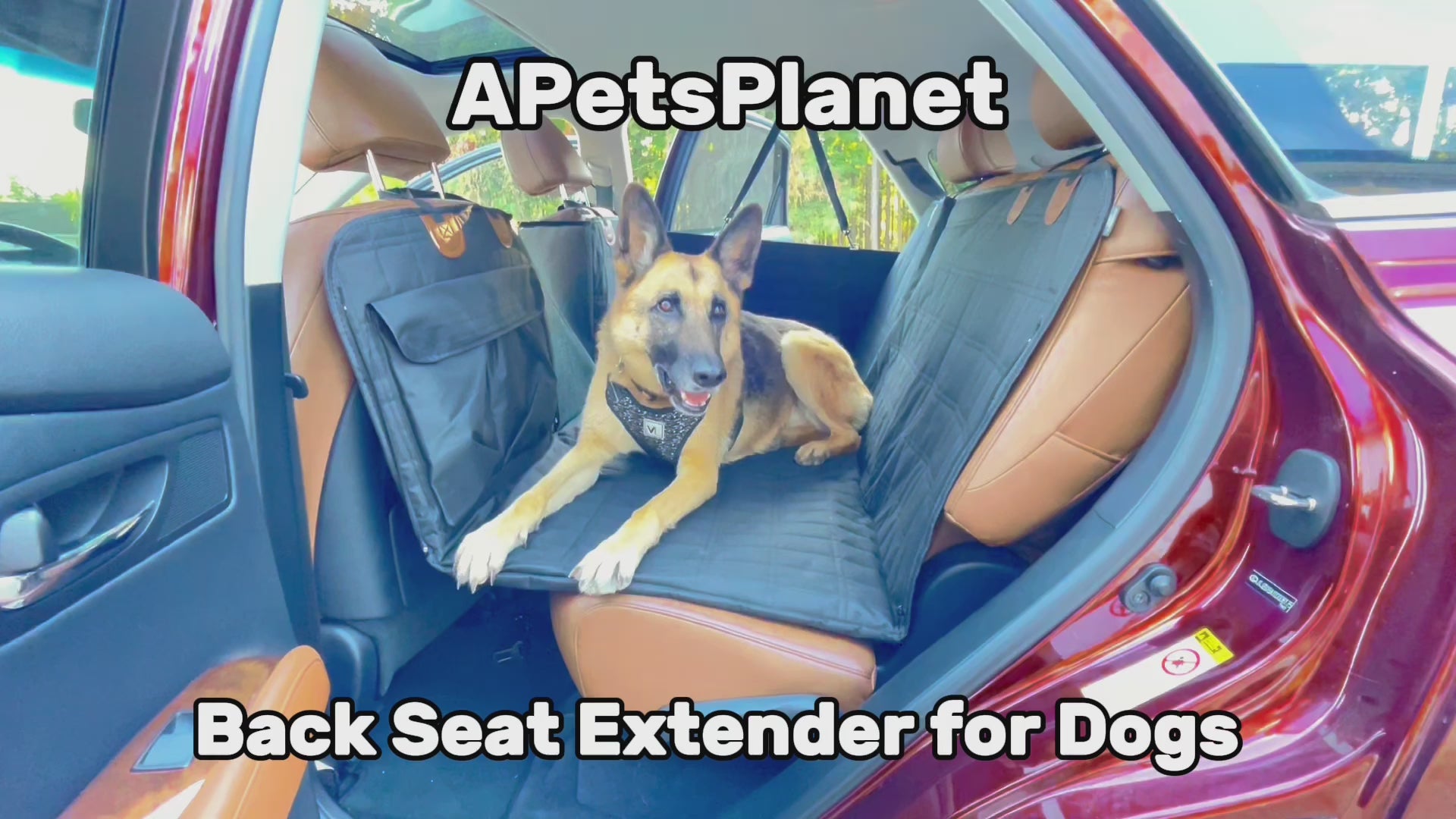 Back Seat Extender for Dogs, Car Dog Bed for Backseat, Back Seat Dog