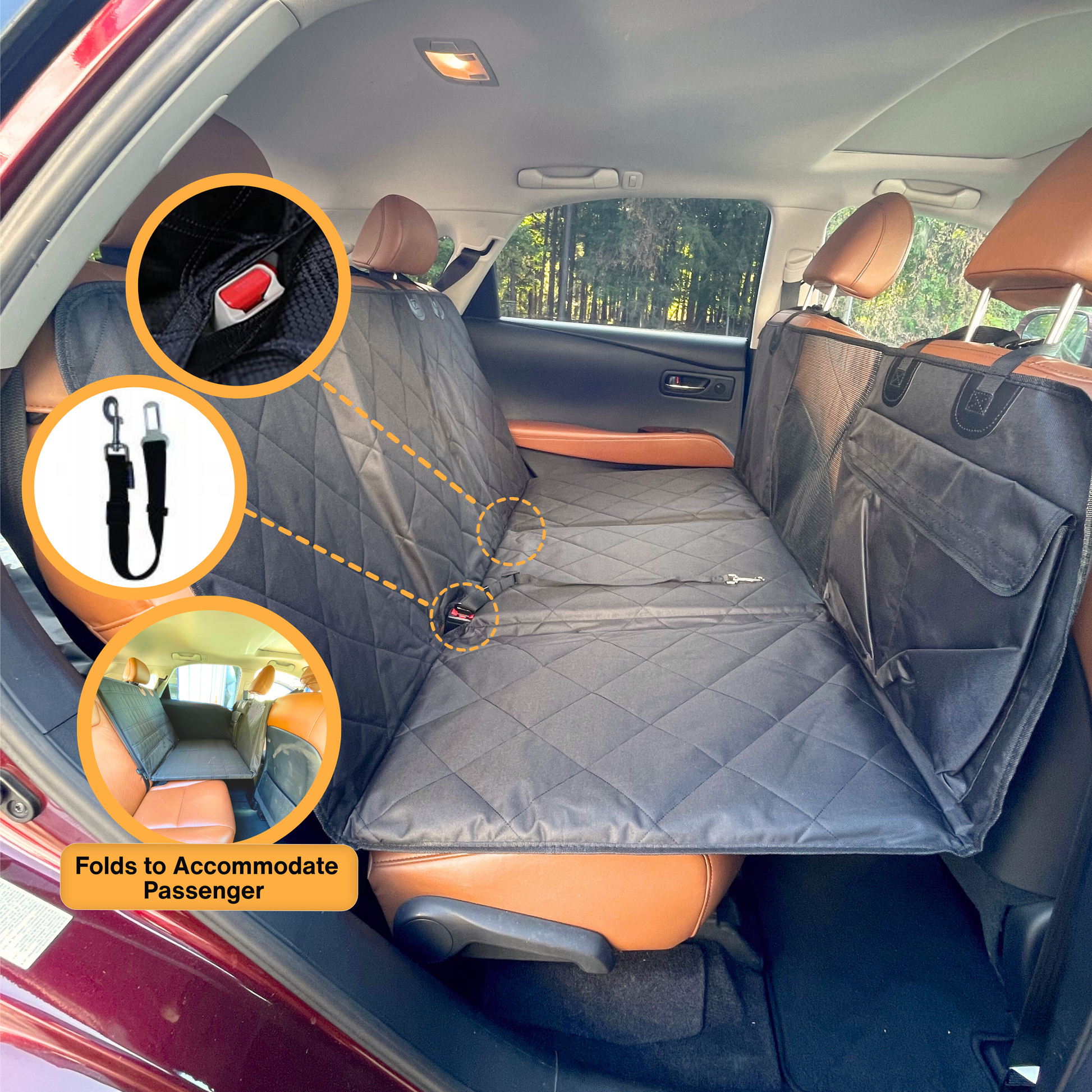 Backseat Extender for Dogs - Standard Black - No Door Covers – APetsPlanet